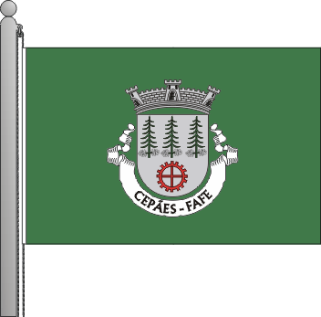 Bandeira da freguesia de Cepes