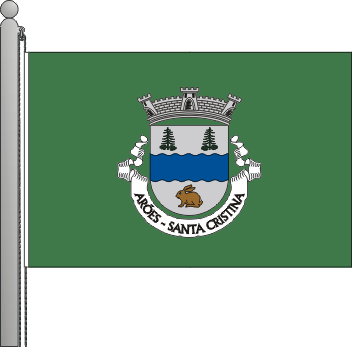 Bandeira da freguesia de Santa Cristina de Arões