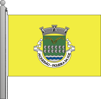 Bandeira da freguesia de Alqueido
