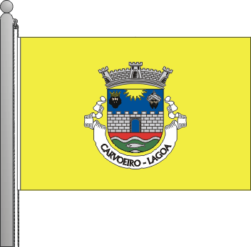 Bandeira da freguesia de Carvoeiro