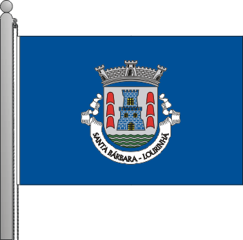 Bandeira da freguesia de Santa Brbara
