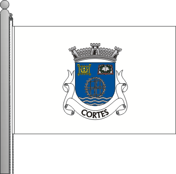 Bandeira da freguesia de Cortes