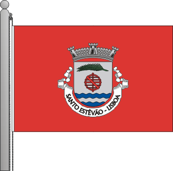 Bandeira da freguesia de Santo Estvo