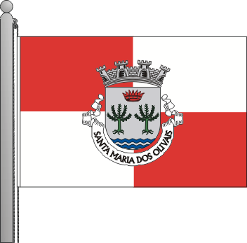 Bandeira da freguesia de Santa Maria dos Olivais