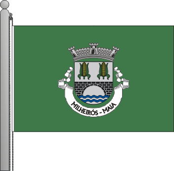 Bandeira da freguesia de Milheirs