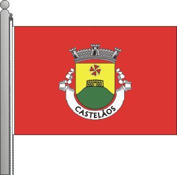 Bandeira da freguesia de Castelos