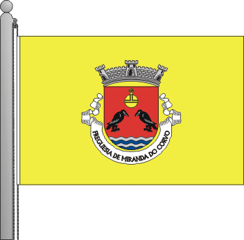 Bandeira da freguesia de Miranda do Corvo