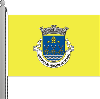 Bandeira da freguesia de Miranda do Douro