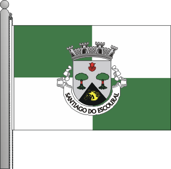 Bandeira da freguesia de Santiago do Escoural