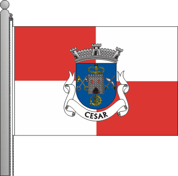 Bandeira da freguesia de Cesar