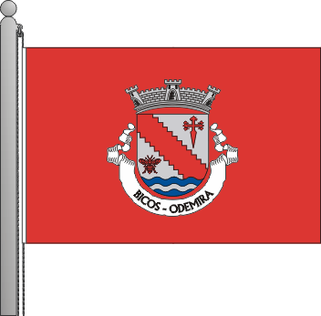 Bandeira da freguesia de Bicos