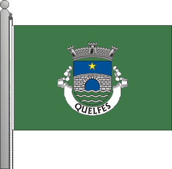 Bandeira da freguesia de Quelfes