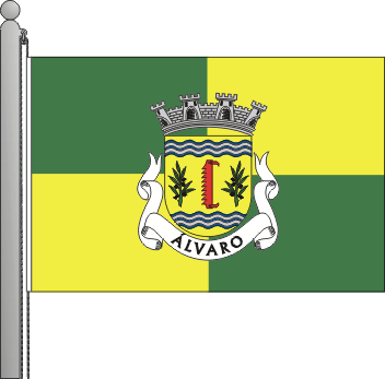 Bandeira da freguesia de Álvaro