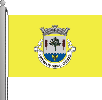 Bandeira da freguesia de Santana da Serra