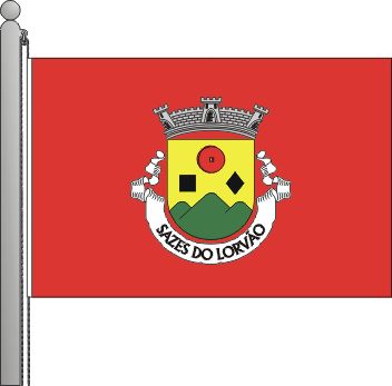 Bandeira da freguesia de Sazes do Lorvo