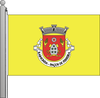 Bandeira da freguesia de Raimonda