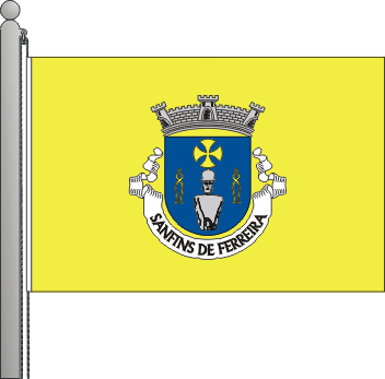 Bandeira freguesia de Sanfins de Ferreira