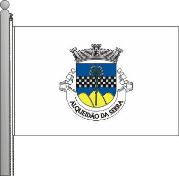 Bandeira da freguesia de Alqueido da Serra