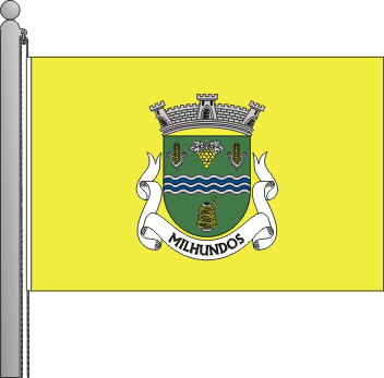 Bandeira da freguesia de Milhundos