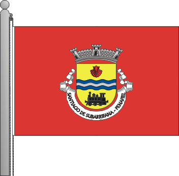 Bandeira da freguesia de Santiago de Subarrifana