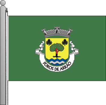 Bandeira da freguesia de Foros de Arro