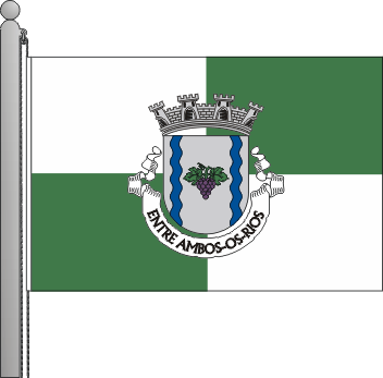 Bandeira da freguesia de Entre Ambos-os-Rios