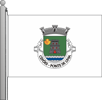 Bandeira da freguesia de Cepes