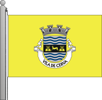 Bandeira da freguesia de Cerva
