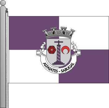 Bandeira da freguesia de Alfaiates