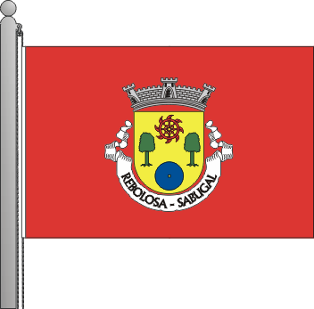 Bandeira da freguesia de Rebolosa