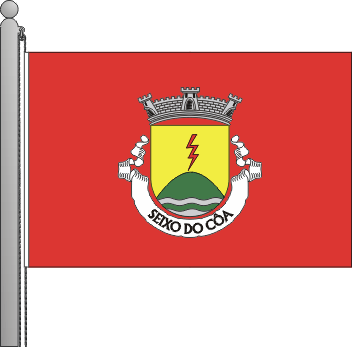 Bandeira da freguesia de Seixo do Ca