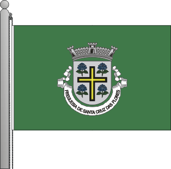 Bandeira da freguesia de Santa Cruz das Flores