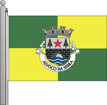 Bandeira da freguesia de Alvoco da Serra