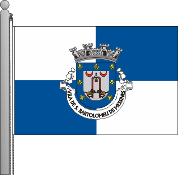 Bandeira da freguesia de So Bartolomeu de Messines