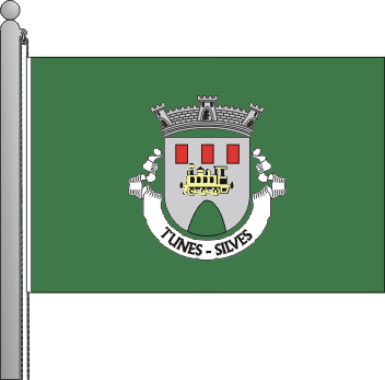 Bandeira da freguesia de Tunes