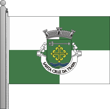 Bandeira da freguesia de Santa Cruz da Trapa