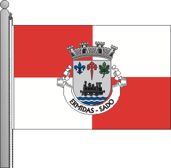 Bandeira da freguesia de Ermidas-Sado