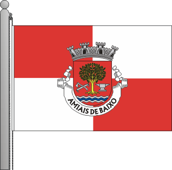 Bandeira da freguesia de Amiais de Baixo