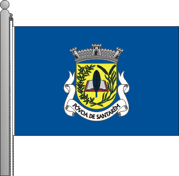 Bandeira da freguesia de Pvoa de Santarm