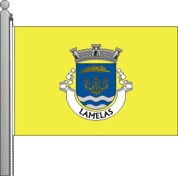 Bandeira da freguesia de Lamelas