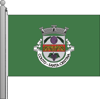 Bandeira da freguesia de Santa Cristina do Couto