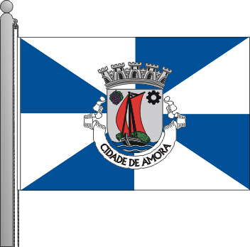 Bandeira da freguesia de Amora