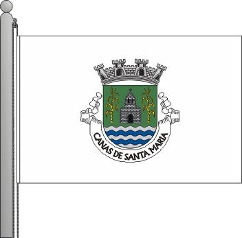 Bandeira da freguesia de Canas de Santa Maria