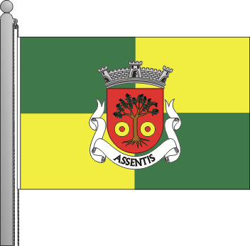 Bandeira da freguesia de Assentis