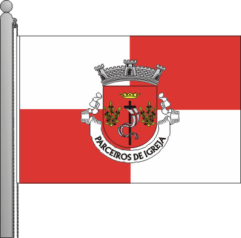 Bandeira da freguesia de Parceiros de Igreja