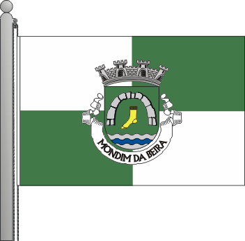 Bandeira da freguesia de Mondim da Beira