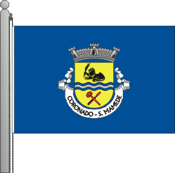 Bandeira da freguesia do So Mamede de Coronado