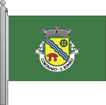Bandeira da freguesia de São Romão do Coronado