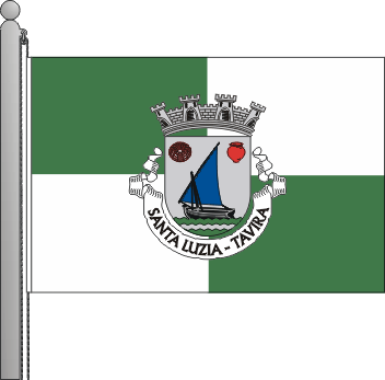 Bandeira da freguesia de Santa Luzia