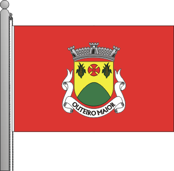 Bandeira da freguesia de Outeiro Maior